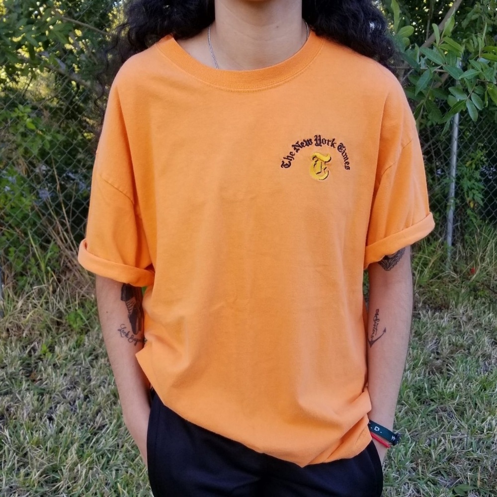 Embroidered New York Times T-shirt